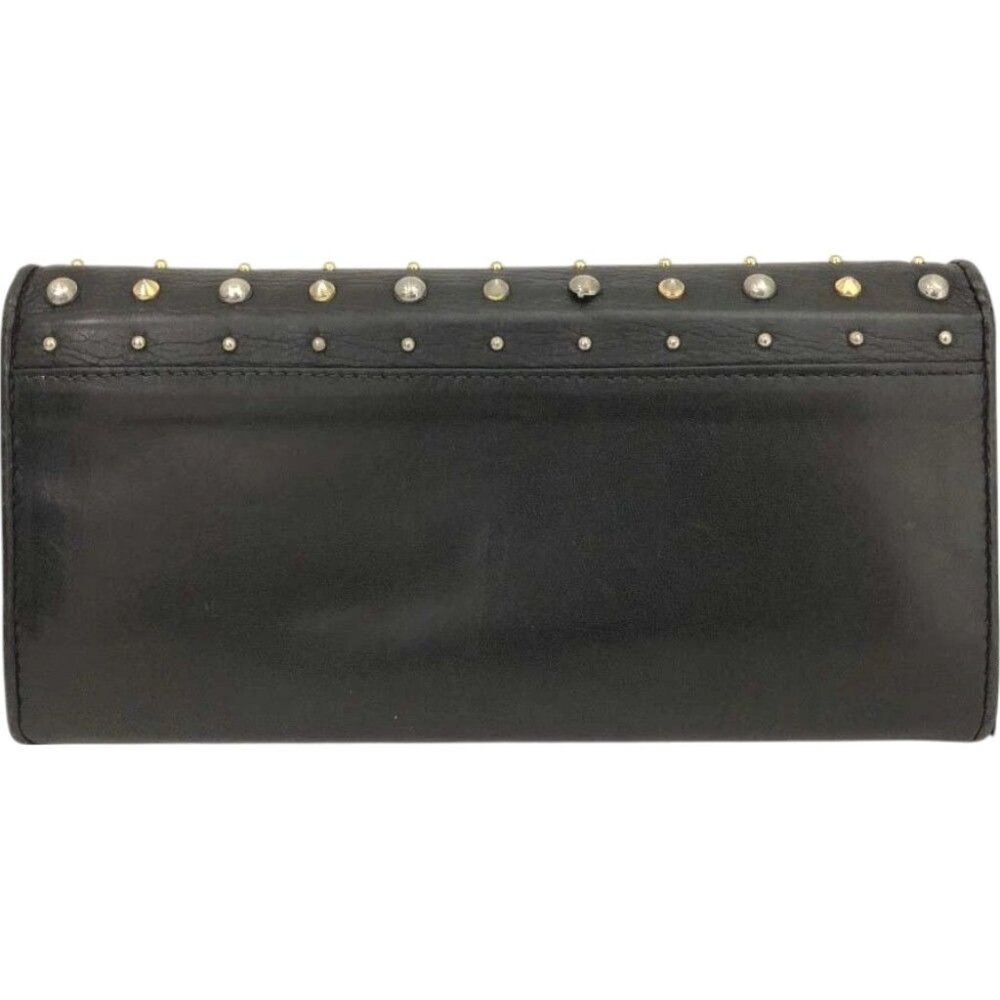 (L1) Authentic Miu Miu Wallet Long Black Leather … - image 2